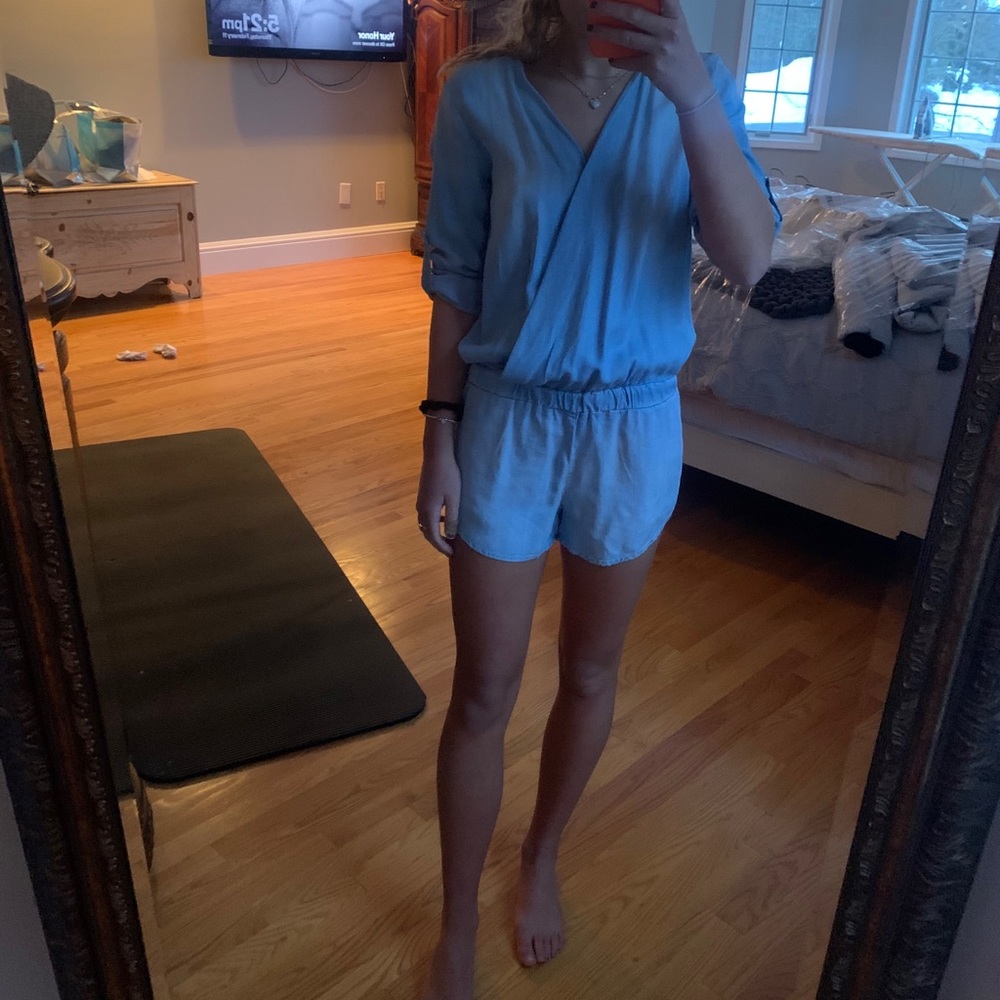 Denim romper!!